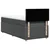 vidaXL vidaXL Box spring postelja z vzmetnico temno siva 90x200 cm blago, (21310177)