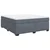 Vidaxl Box spring postelja z vzmetnico temno siva 180x200 cm žamet