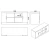 Hanah Home Komoda 139x61,8x46,3cm Bela