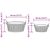 Košarica za saksije s pohranom 2 pcs Smeđa Lacak ratan