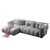 Atelier del Sofa Ugaona garnitura na razvlačenje N-Line Left, 265 x 185 x 95 cm, Siva