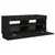 TV ormarić s LED svjetlima crni 80x35x40 cm
