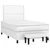 Krevet box spring s madracem bijeli 120x190 cm od umjetne kože