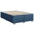 Vidaxl Box spring postelja z vzmetnico modra 140x190 cm blago
