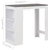 Barski stol s policom bijeli 110 x 50 x 103 cm