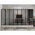 Hanah Home ormar sa reflektujućim staklom Nisa 20644, 360 cm, beli
