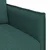 Vidaxl Kavč Temno zelena 196 x 82 x 85 cm blago