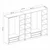 Hanah home Ormar Kale 315x190x52cm Crni