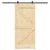 Klizna vrata NARVIK Prirodna i crna 95 x 210 cm (213,5 cm)
