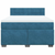 VIDAXL Box spring postelja z vzmetnico modra 140x190 cm žamet