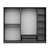 Hanah home Ormar Kale Plus 225x210x52cm Antracit