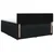 vidaXL Postelja boxspring z vzmetnico Črna 200 x 200 cm Blago