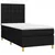 Vidaxl Box spring postelja z vzmetnico črna 80x200 cm blago