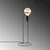 Opviq Stona lampa E27 Socket, Crna