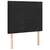 Vidaxl LED posteljno vzglavje črno 90x5x118/128 cm žamet