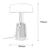 Opviq Stona lampa 2 x E27 Socket, Crno-Zlatna