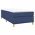 Vidaxl Box spring postelja z vzmetnico moder 90x200 cm blago
