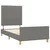 Vidaxl Posteljni okvir brez vzmetnice temno siv 80x200 cm blago