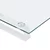 Stalak za monitor bijeli 100x35x8 cm kaljeno staklo i metal