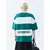 VAMOS CLO Majica zelena/črna/bela