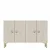 Hanah Home komoda Squarel 120, 120 cm, bela / travertin