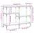 Konzolni stol boja hrasta 102x29x75 cm od konstruiranog drva