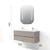 Skye Decor Set kupatilskog ormarića sa umivaonikom i ogledalom, 2 dela, Sivi