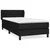 vidaXL Box spring postelja z vzmetnico črna 100x200 cm blago