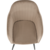 eoshop Dizajnerski stol, sivo-rjava taupe Žametna tkanina, CIRKON