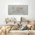 Slika na pluti vintage zemljevid sveta - 120x60 metallic