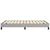 Vidaxl Posteljni okvir brez vzmetnice siv 120x190 cm blago