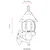 Opviq Spoljna zidna lampa BAP-68184-BSY, 33 cm, IP65, E27, 40W, Crna