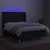 Vidaxl Box spring postelja z vzmetnico LED črna 140x200 cm blago
