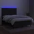 Vidaxl Box spring postelja z vzmetnico LED črna 140x200 cm blago