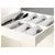 METOD / MAXIMERA Pod.orm.2front/2dnj/1srd/1vis.fiok, bela/Veddinge bela, 60x60 cm