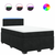VIDAXL Box spring postelja z vzmetnico črna 120x190 cm žamet