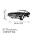 Wallity Zidna dekoracija Plymouth Barracuda 1971, 60 x 26 cm, Crna