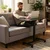 ModernHome Mobilni podesivi sto, 71.5-112 cm, 70x48 cm, Crni