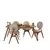 Hanah Home Trpezarijski set Touch (4S), Hrast-bež