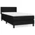 Vidaxl Box spring postelja z vzmetnico črna 80x200 cm blago