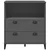 Regal za knjige VIKEN antracit sivi 80 x 40 x 90 cm drveni