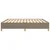 Vidaxl Posteljni okvir taupe 180x200 cm blago