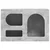 TV ormar Betonski sivi 60 x 35 x 40 cm Konstruirano drvo