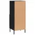 Komoda crna 34,5 x 34 x 90 cm od konstruiranog drva