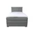 Boxxx BOXSPRING POSTELJA 120 cm x 200 cm , tekstil temno siva