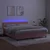 Vidaxl Box spring postelja z vzmetnico LED roza 180x200 cm žamet