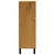 Visoka komoda sa staklenim vratima FLAM 92x40x122,5 cm borovina