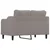 Vidaxl Dvosed taupe 120 cm blago