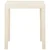 Vidaxl Vrtna miza bela 79x65x72 cm plastika
