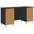 Stol Crna Konstruirano drvo 142,5 x 50 x 75 cm